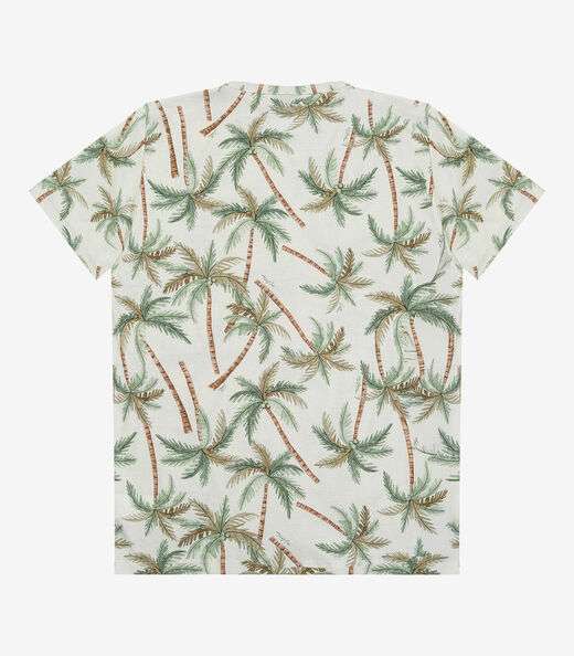 Camiseta Masculina Em Meia Malha Select Bege