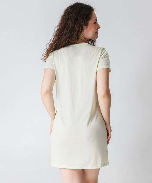 Camisola Estampa Ovelha Manga Curta Marisa Verde