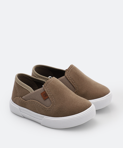 Tênis Infantil Slip On Molekinho 2136172 Bege