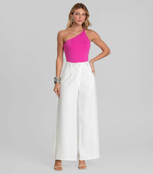 Body Feminino Alça Trançada Dianna Rosa