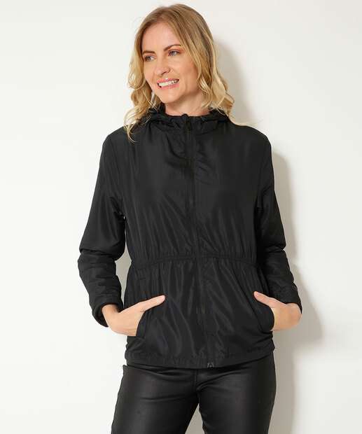 Jaqueta Feminina Capuz Bolsos Marisa