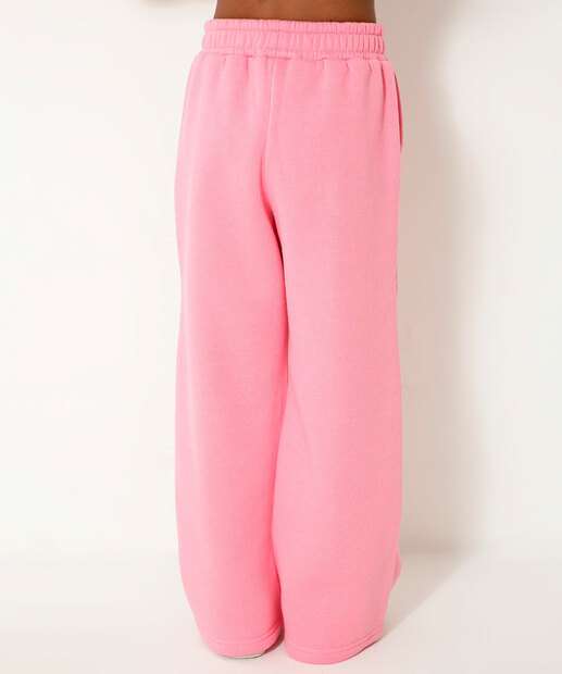 Calça Infantil Moletom Wide Leg Marisa Tam 4 a 12