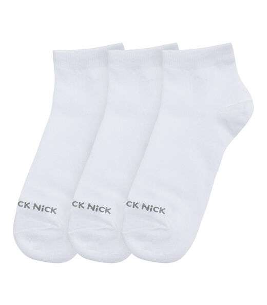 Image_Kit 3 Pares De Meia Cano Curto Lisas Trick Nick Branco