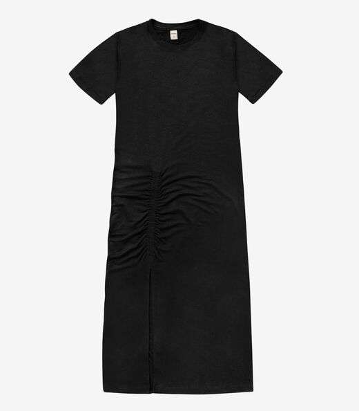 Vestido Feminino Molecotton Midi Rovitex Preto