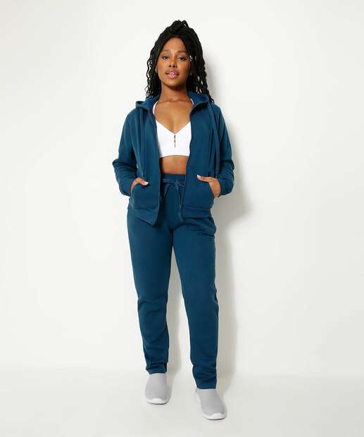 Casaco Feminino Moletom Flanelado Básico Marisa