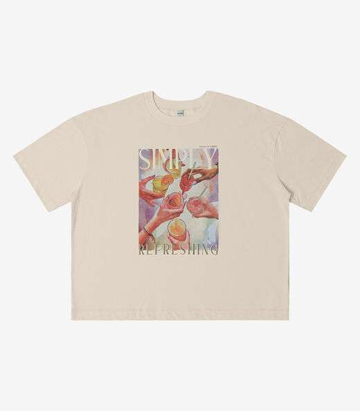 Camiseta Feminina em Meia Malha Rovitex Bege