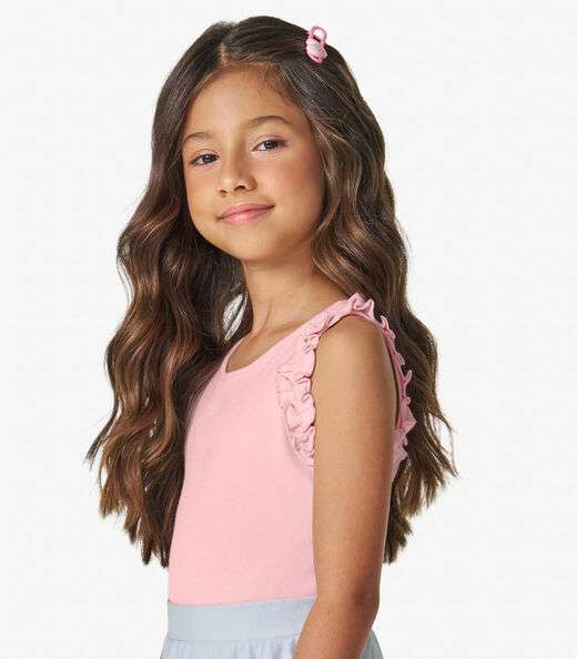 Regata Feminina Infantil Trick Nick Rosa