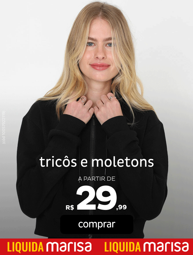 Tricôs e Moletons a partir de R$29,99
