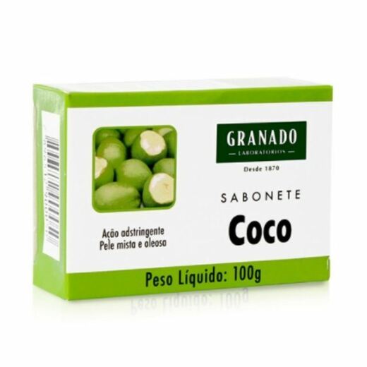 Image_Kit c/9 Sabonete em Barra Coco 100g Pele Mista e Oleosa Granado