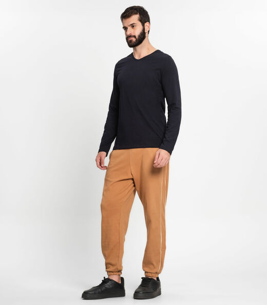 Camiseta Meia Malha Básica Masculina Kohmar Preto