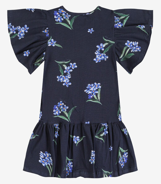 Vestido Infantil em Cotton Leve Trick Nick Azul