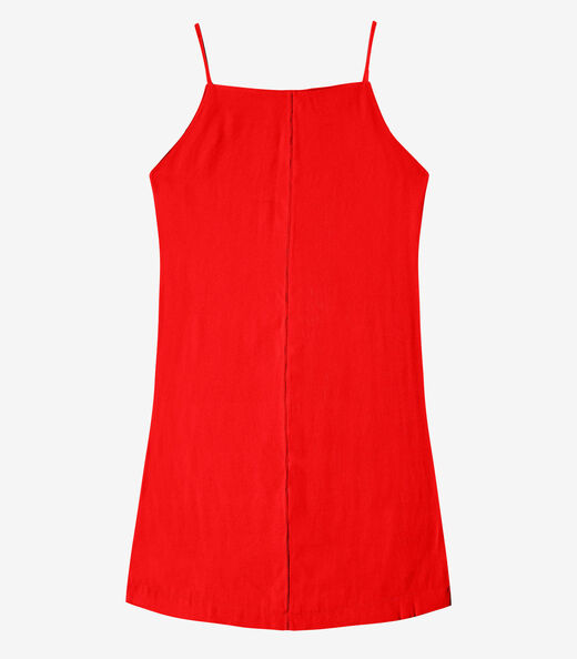 Vestido Feminino Decote Quadrado Endless Laranja