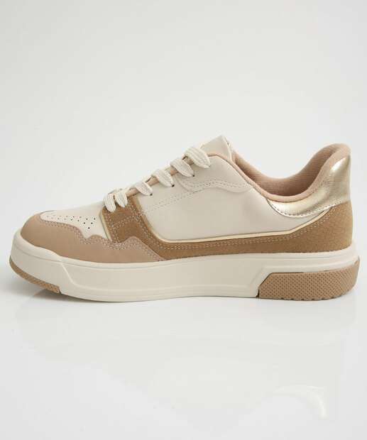 Tênis Casual Feminino Recortes Vizzano