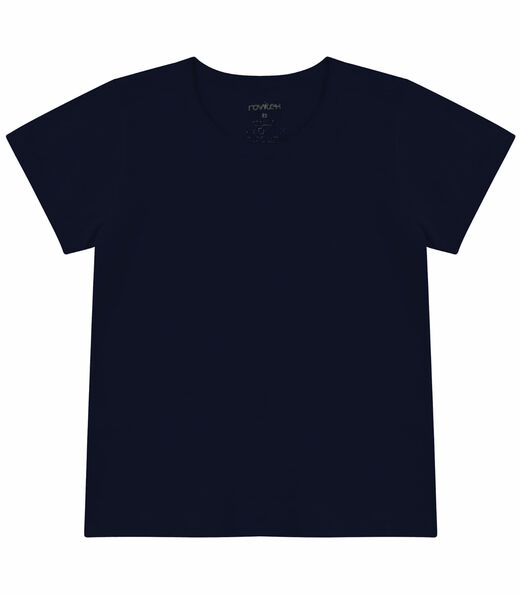 Blusa Básica Infantil Cotton Leve Rovi Kids Azul