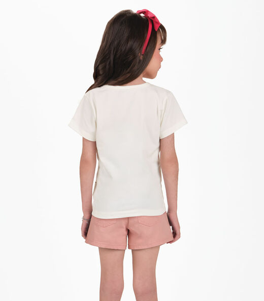 Conjunto Infantil Blusa com Shorts Trick Nick Bege