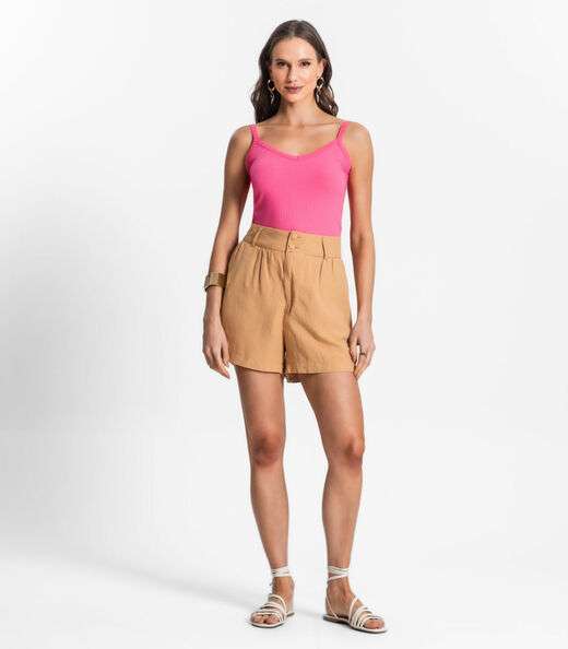 Blusa de Alça Feminina Select Rosa