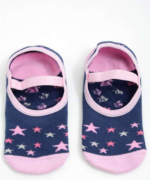 Image_Meia Sapatilha Feminina Antiderrapante Estrelas Marisa