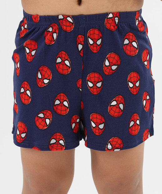 Pijama Infantil Homem Aranha Marvel Tam 4 a 12 Azul