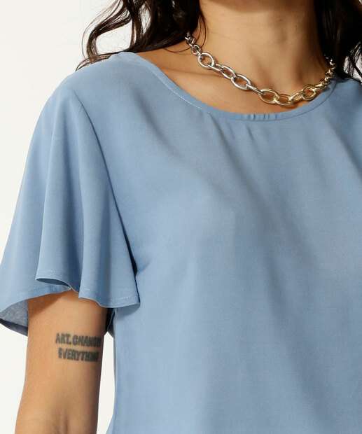 Blusa Feminina Manga Curta Marisa  