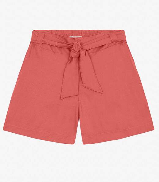 Bermuda Feminina Plus Size Secret Glam Laranja