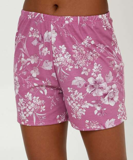 Pijama Feminino Estampa Frase Manga Curta Marisa  