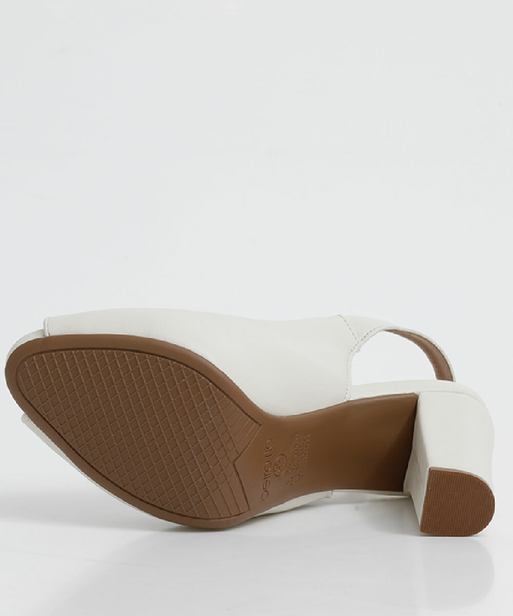 Peep Toe Feminino Meia Pata Salto Grosso Beira Rio | Marisa