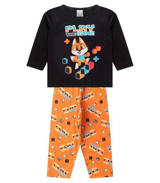 Image_Pijama Menino Manga Longa Brilha No Escuro Kappes Preto