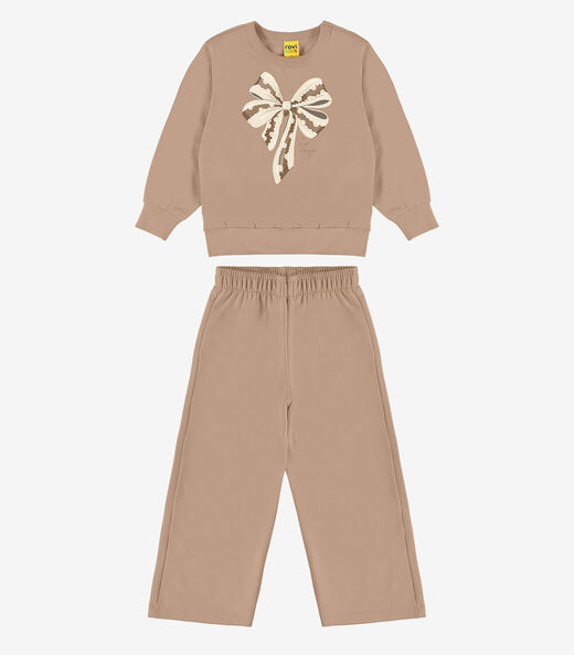 Image_Conjunto Blusão Com Calça Menina Rovi Kids Marrom
