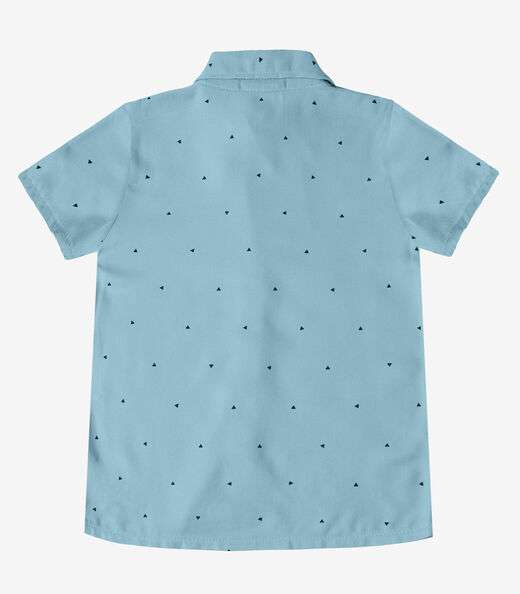 Camisa Infantil Masculina Gola Dupla Trick Nick Azul