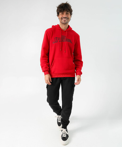 Blusão Masculino Moletom Homem Aranha Vermelho