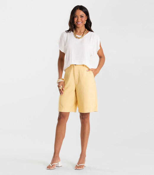Blusa Feminina Tecido de Viscose Rovitex Bege