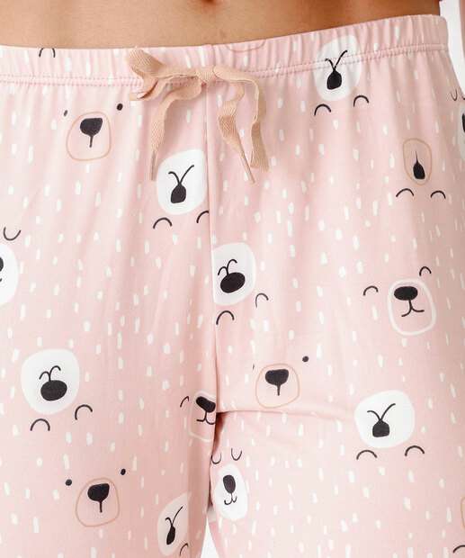 Calça Pijama Feminino Avulso Estampada Marisa