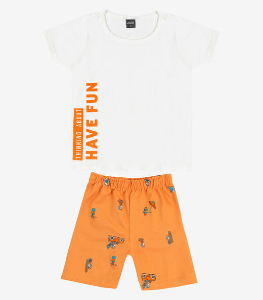 Conjunto Infantil Masculino Select Laranja