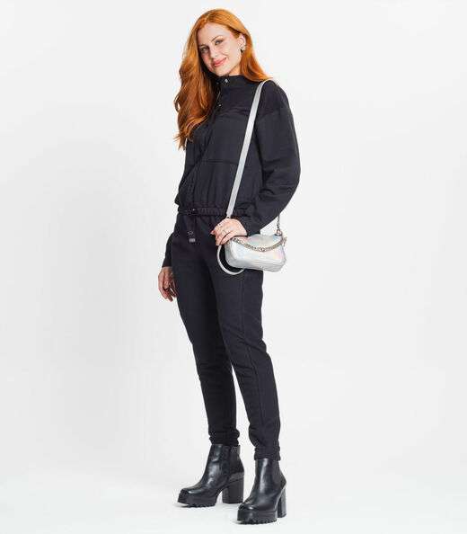 Calça Feminina Em Moletinho Rovitex Preto