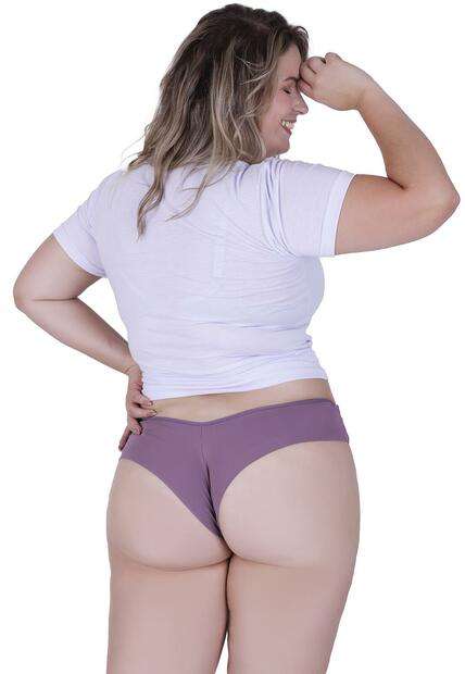 Calcinha Ternura Plus Size Microfibra Concept Lingerie Roxa