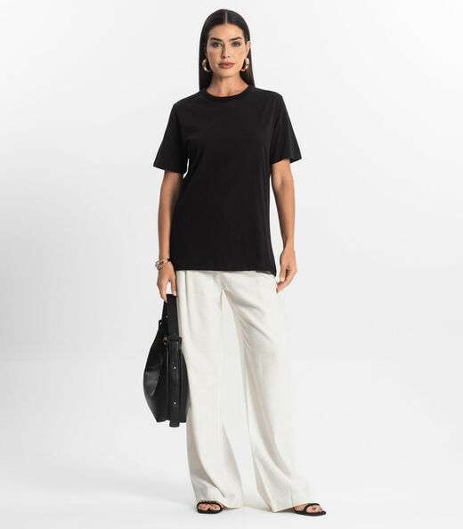 Camiseta Básica Unissex Rovitex Preto