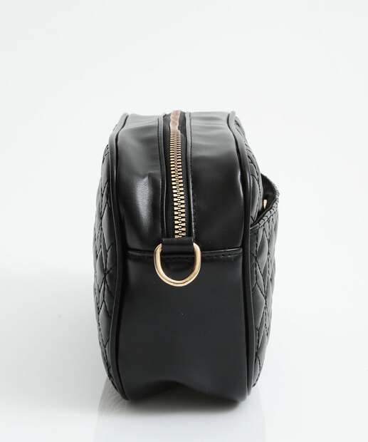 Bolsa Transversal Feminina Matelassê Marisa Preto