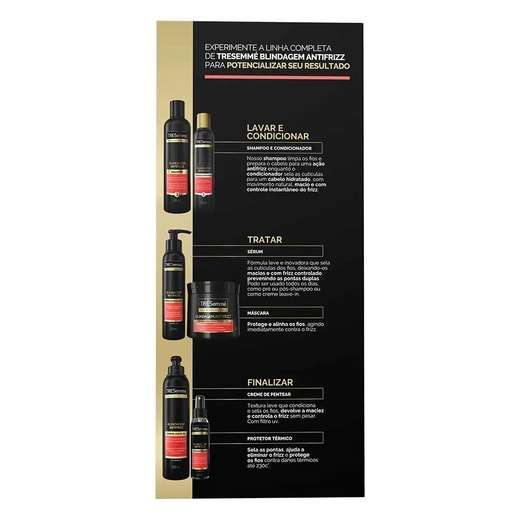 Kit Tresemmé Blindagem Antifrizz Shampoo 350ml e Condicionador 175ml