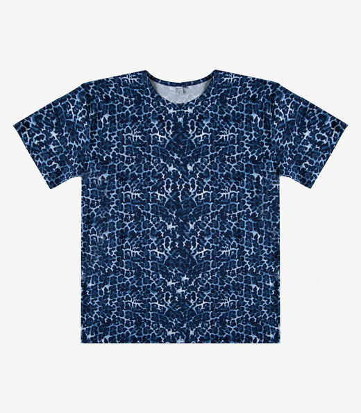 Blusa Feminina Estampada Infinita Cor Azul