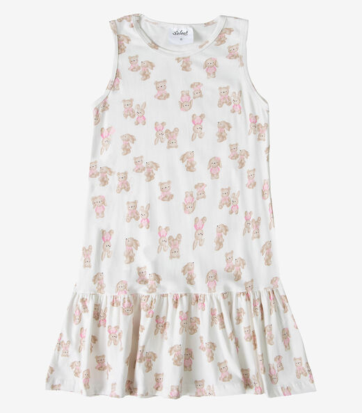 Vestido Infantil Feminino Select Bege
