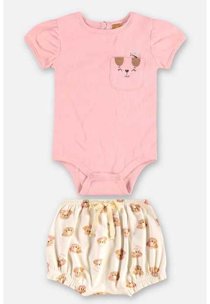 Conjunto Body e Short para Bebê Up Baby