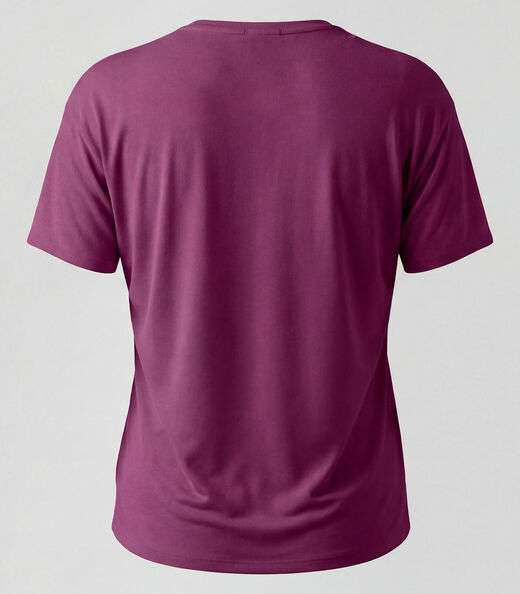 Blusa Feminina Manga Curta Infinita Cor Vermelho