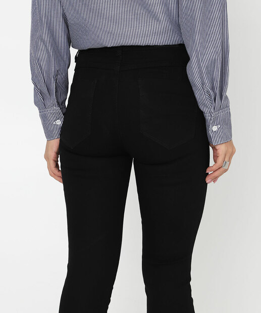 Calça Jeans Skinny Feminina Push Up Sawary Preto