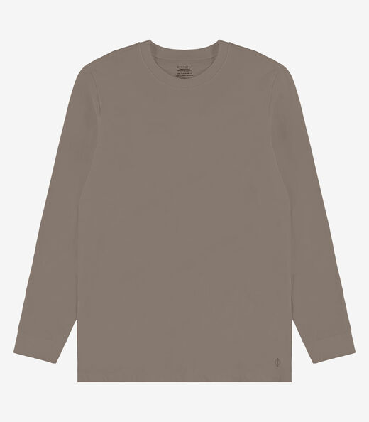 Camiseta Manga Longa Diametro Bege