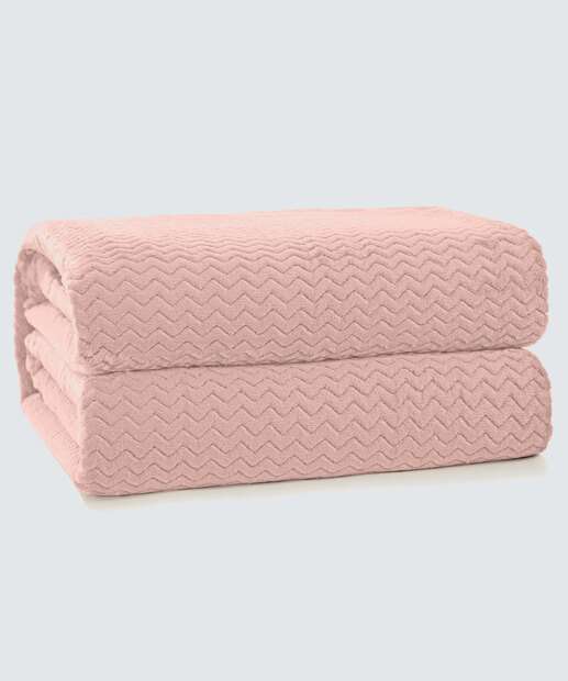 Cobertor Queen Plush Tweed Hedrons 1 Peça  