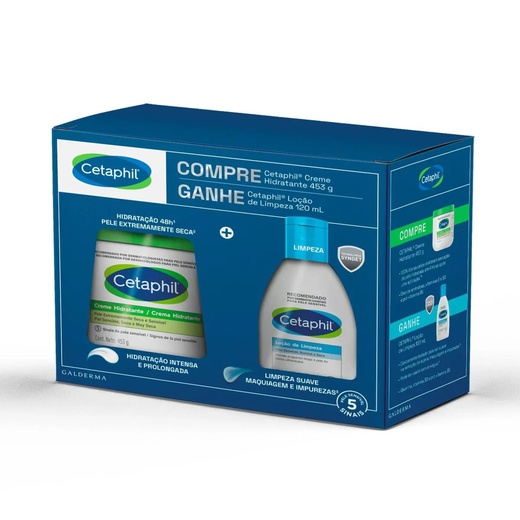 Image_Kit Cetaphil Creme Hidratante 453g e Loção De Limpeza - 120ml