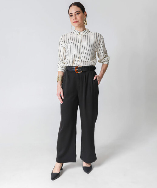 Image_Calça Feminina Reta Alfaiataria Marisa Preto