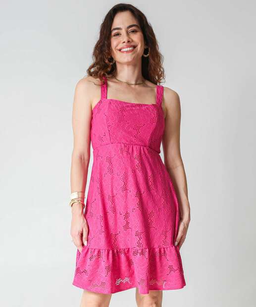 Image_Vestido Feminino Curto Laise Marisa Rosa