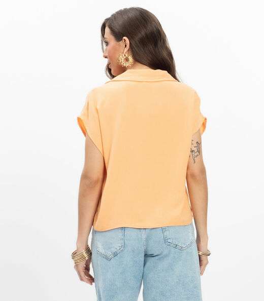 Polo Viscose Modena Feminino Endless Laranja