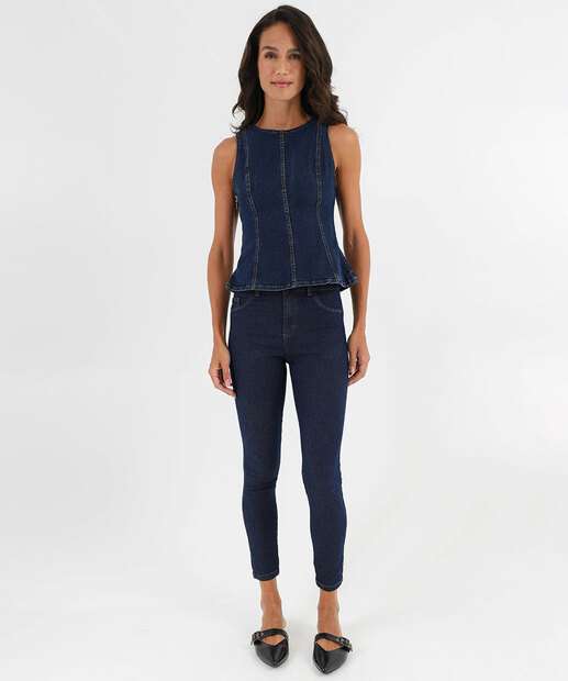 Image_Calça Jeans Skinny Feminina Amaciada Biotipo Azul